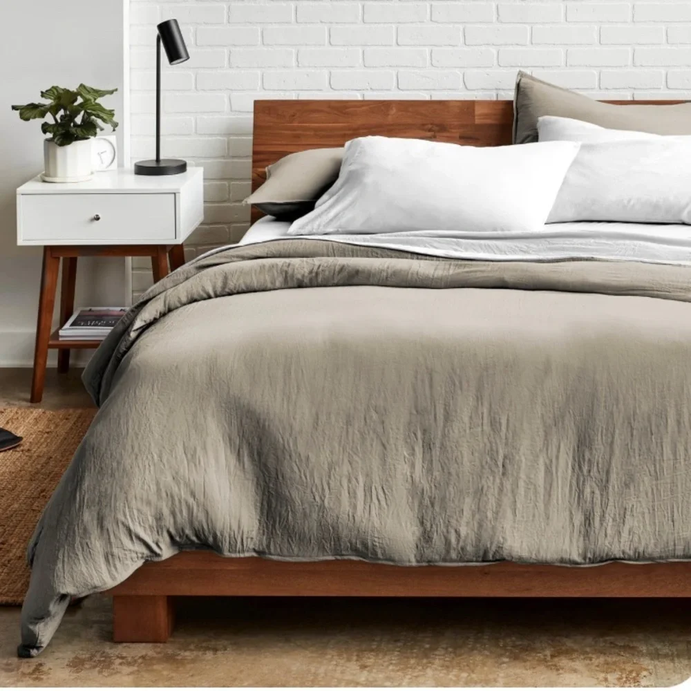 Super Soft Duvet Covers (Twin/Twin XL, Sandwashed Pebble Beach)